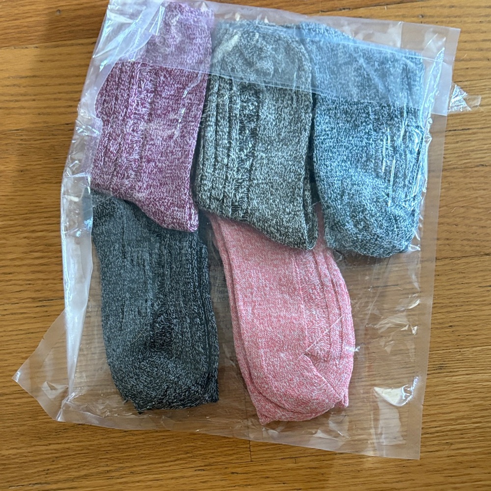 🟩3/$15 Set of Multicolor Knit Boot Socks